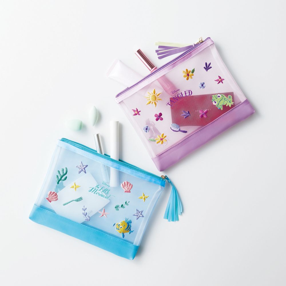 公式 ショップディズニー リトルマーメイド ポーチ シャイニーグリーン