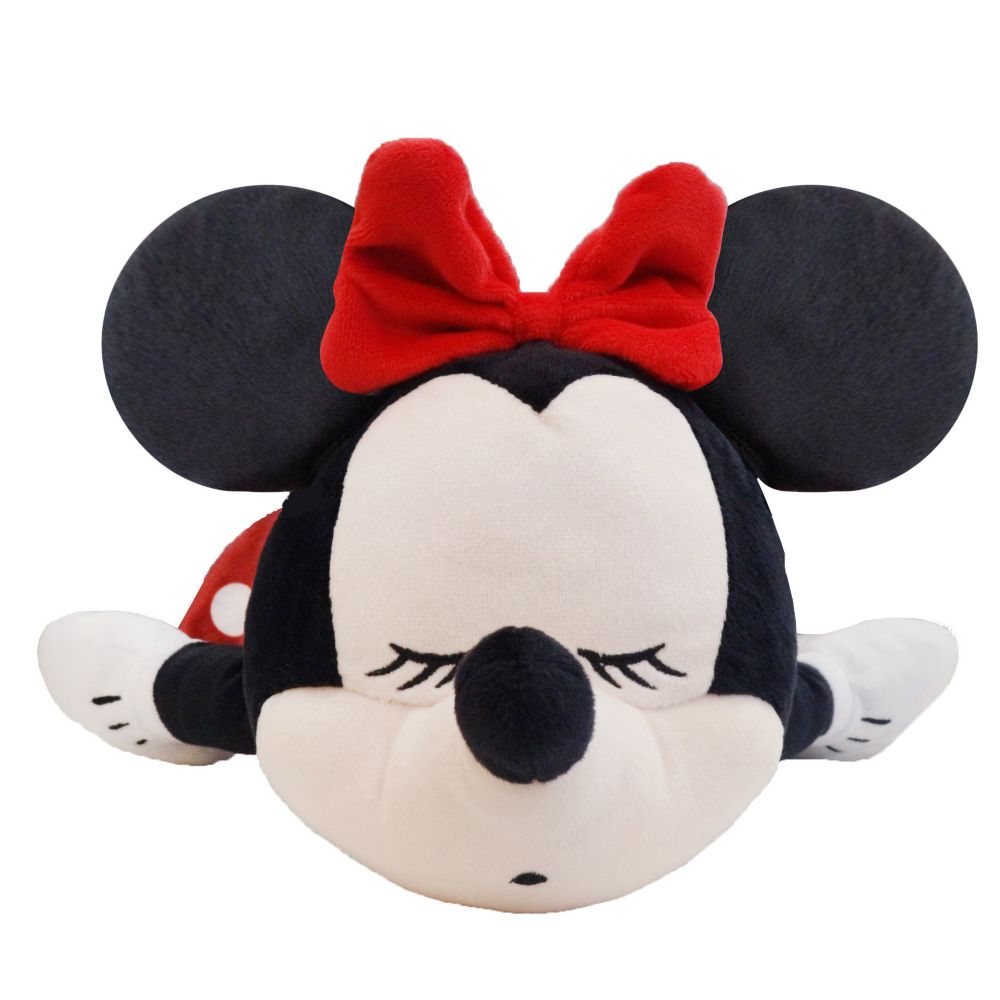 ミニーマウス ダイカットクッション スリープピンク