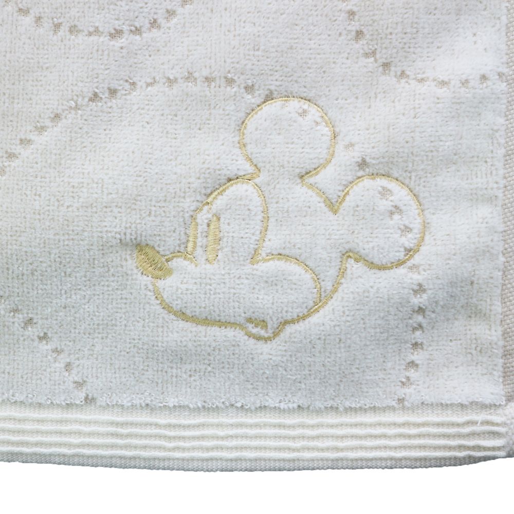 ミッキーマウス フェイスタオル シンプルアイボリー