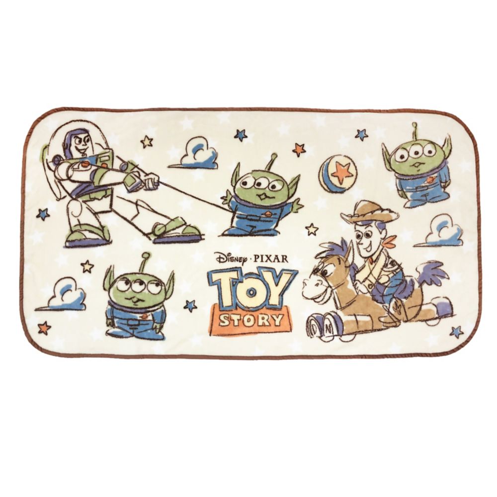 NEW ビンテージ トイストーリー toy story ラグ ブランケット 65 カ