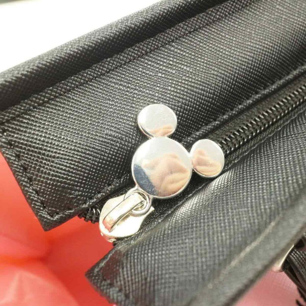 ミニーマウス トートバッグ ラインリボン