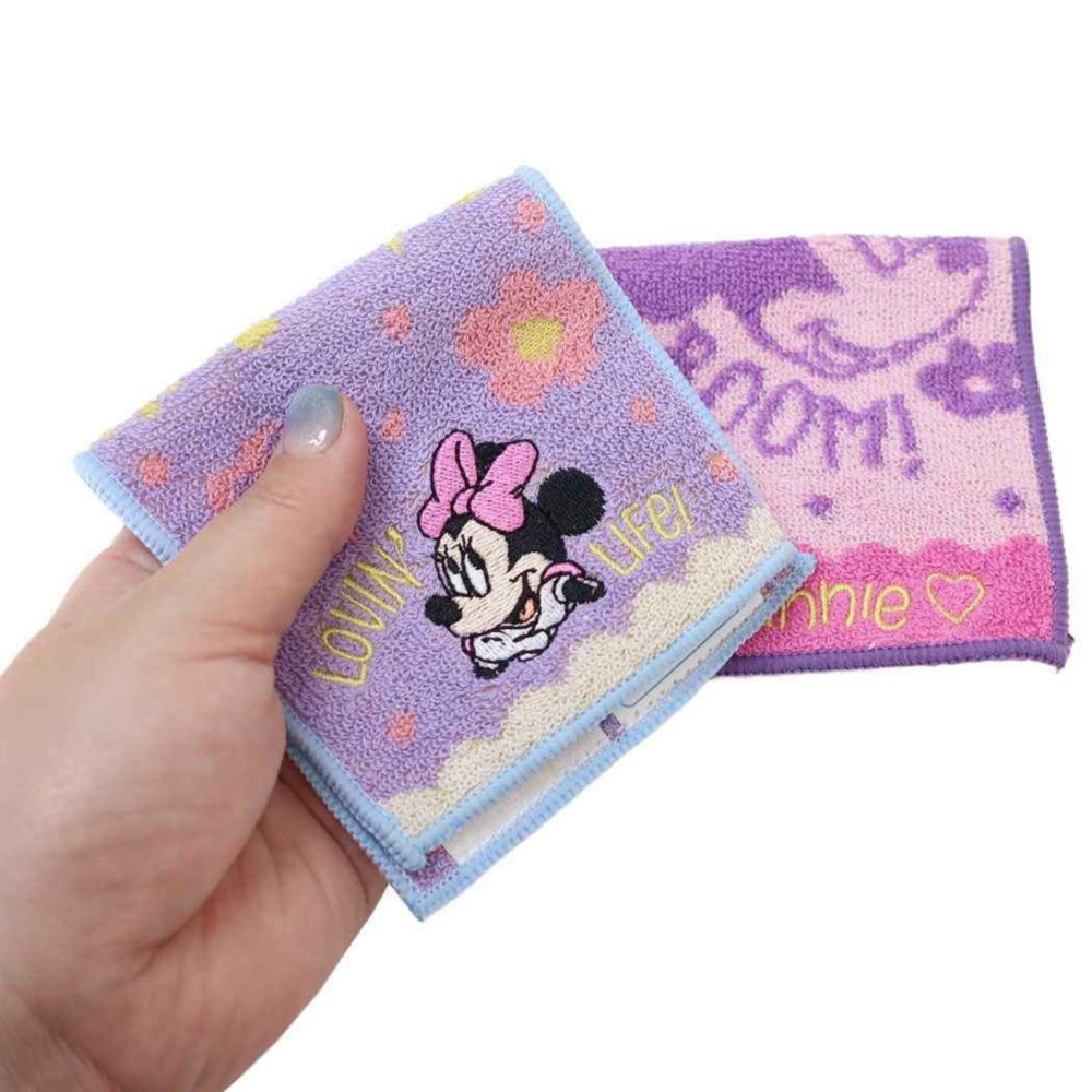ミニーマウス ポケットタオル2枚組 パステルライフ