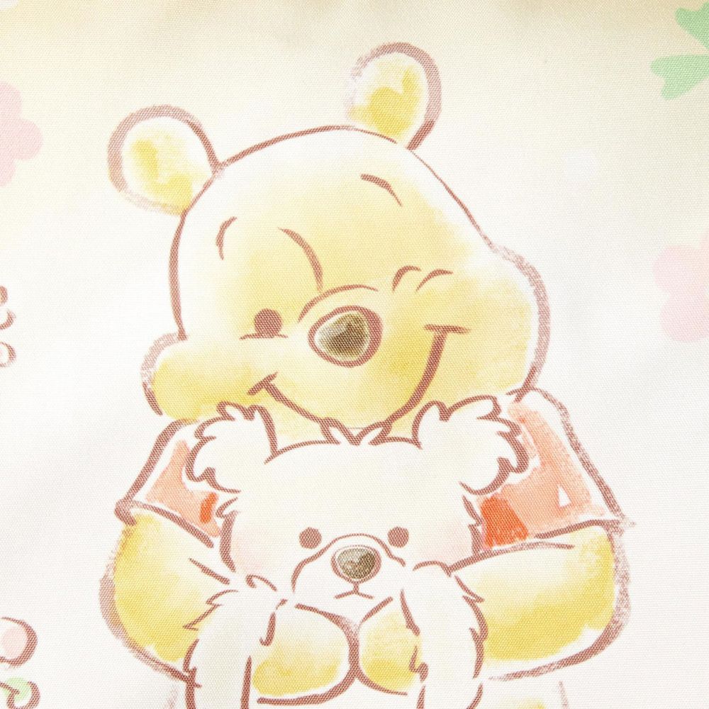 くまのプーさん ジュニア枕 フラワーオレンジ