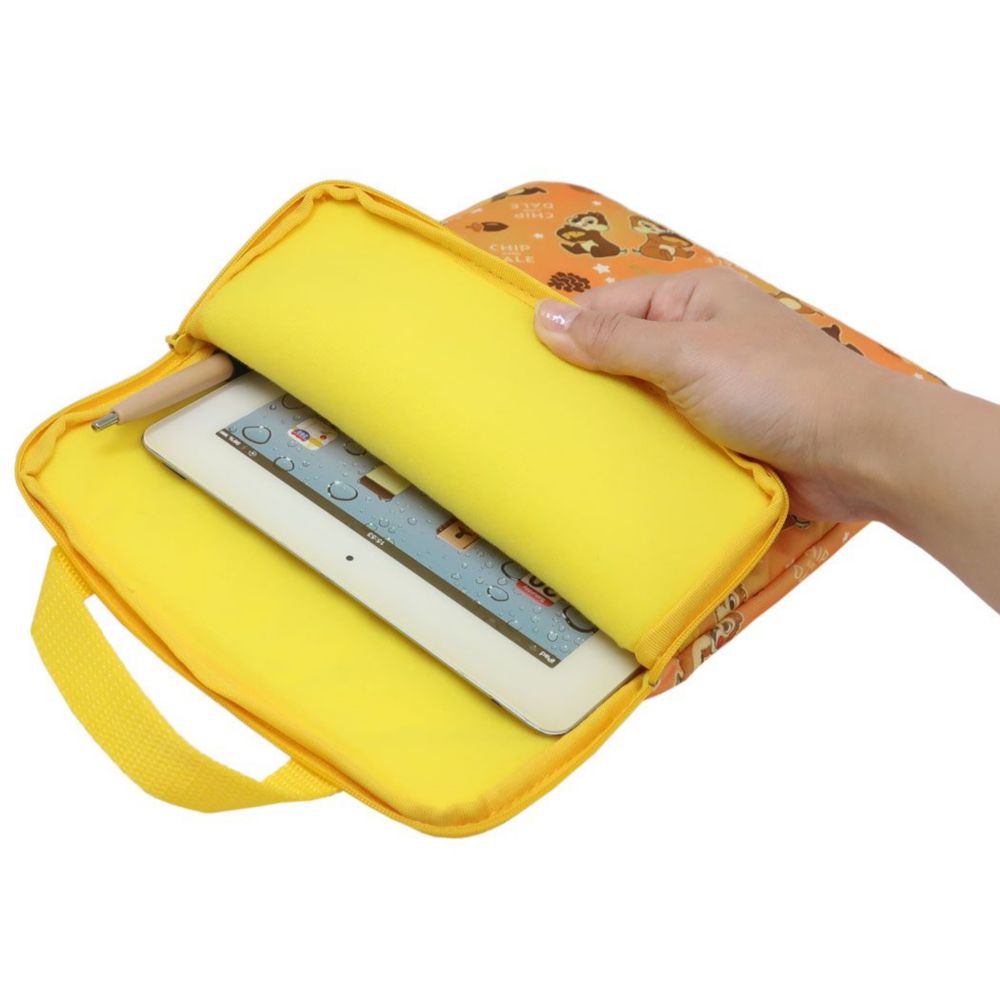 チップ＆デール タブレットケース キラキラオレンジ