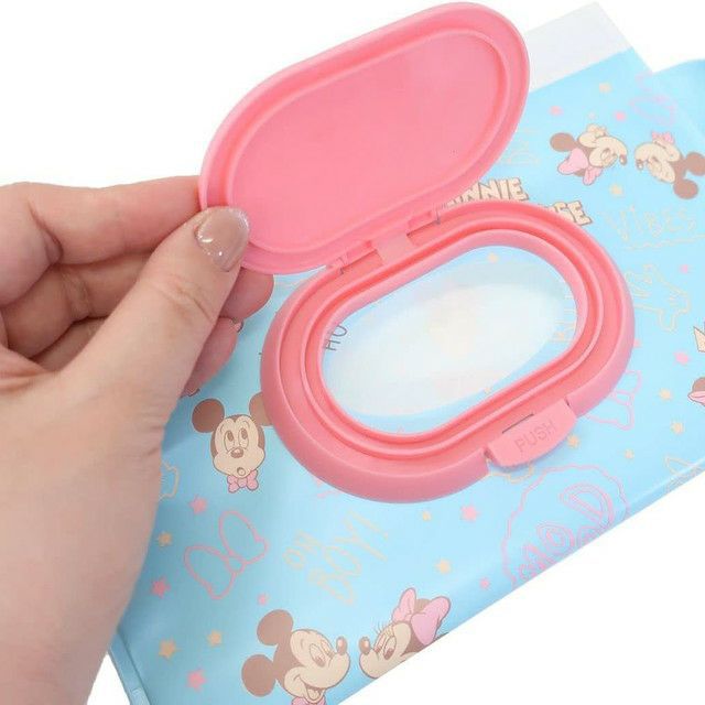 ミッキーミニー フタ付きキャリーポーチ パステルムード