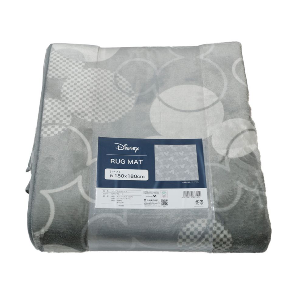 ディズニーデザイン ラグ（大） シンプルシルエット_GRY