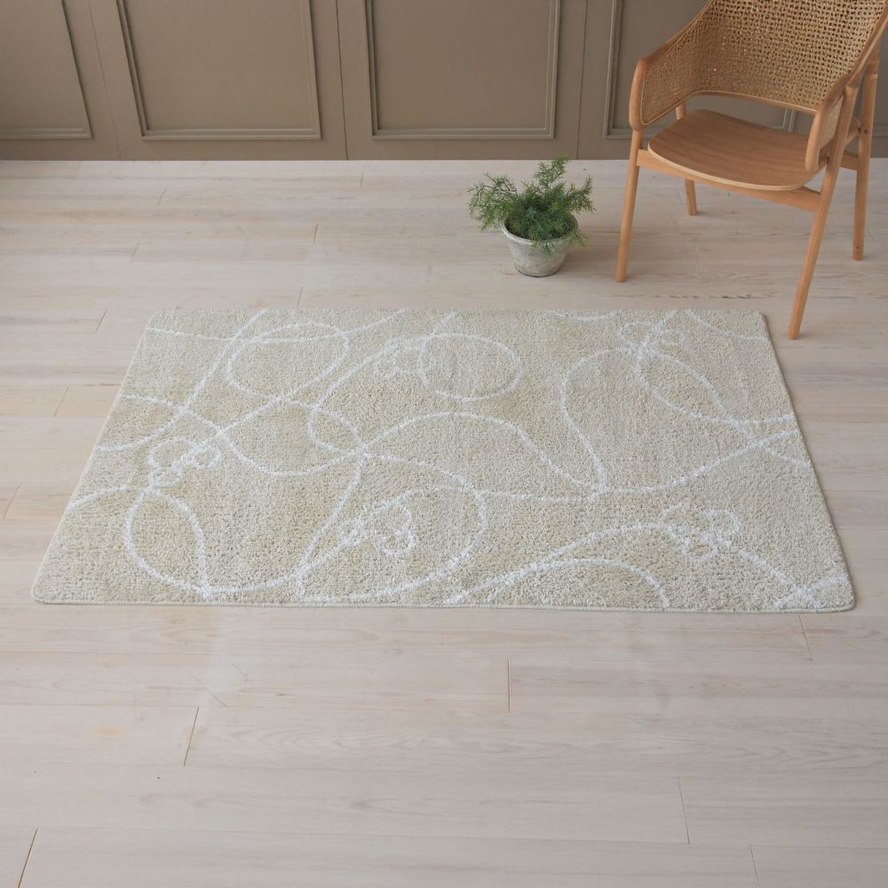 ミッキーマウス ラグマット(中) ラインシェイプ