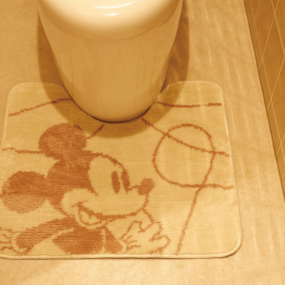 ミッキーマウス トイレマット ラインシェイプスケッチ