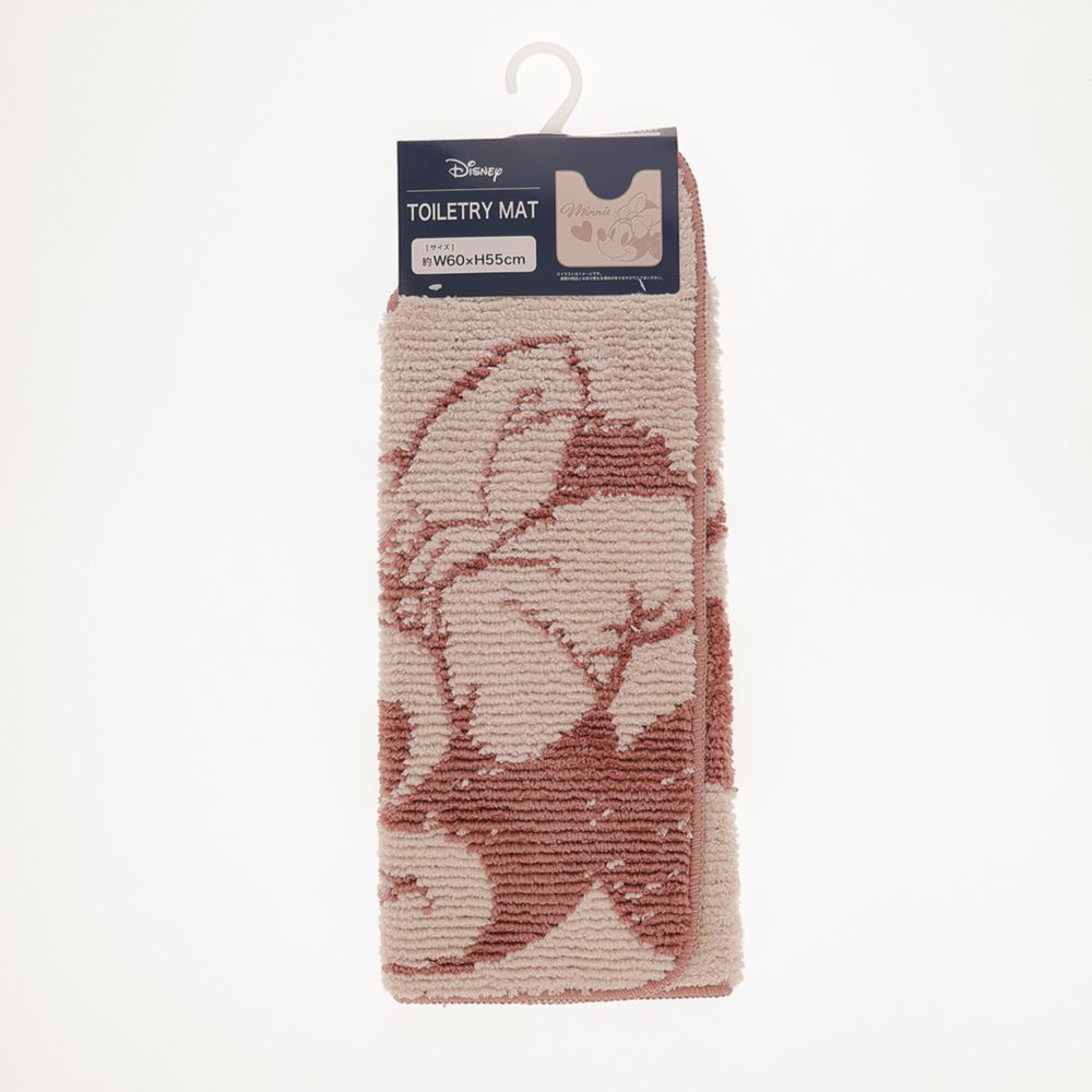 ミニーマウス トイレマット ダスティピンク
