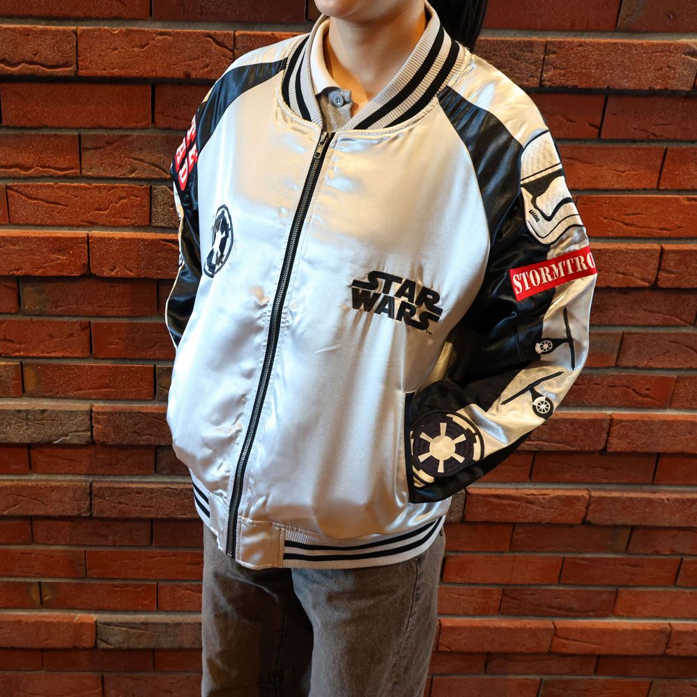 キャラジャン スターウォーズ スカジャン(L) シルバーガラクティック