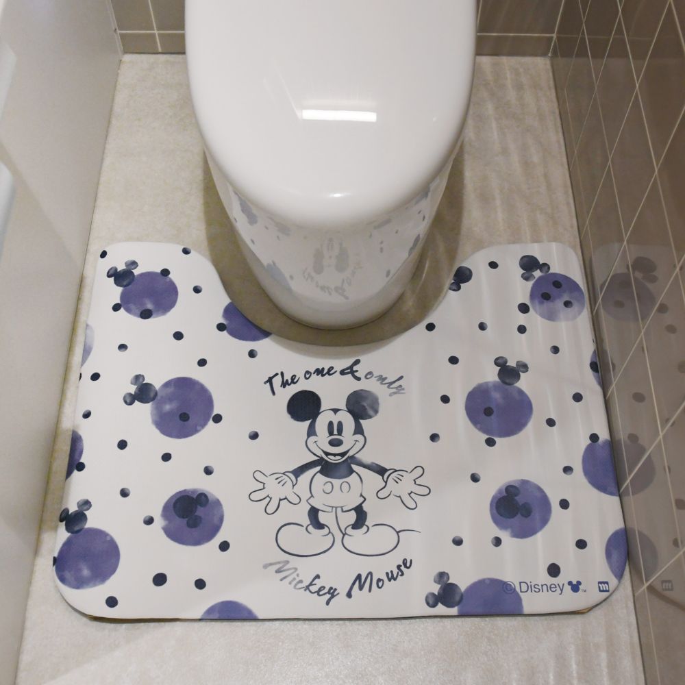 ミッキー トイレマット ドットパターン