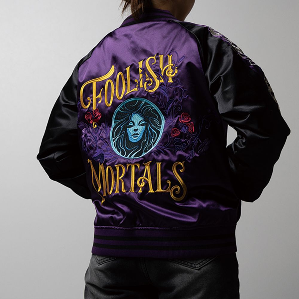 キャラジャン ホーンテッドマンション スカジャン(L) ファントムパープル