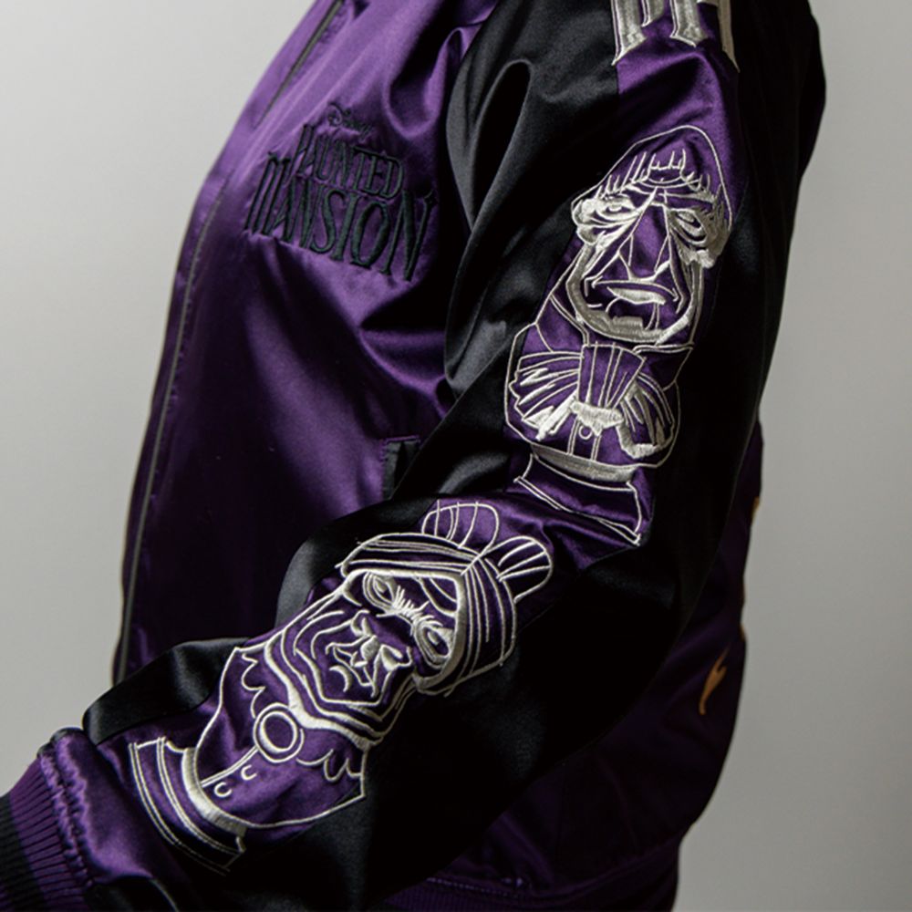 キャラジャン ホーンテッドマンション スカジャン(L) ファントムパープル