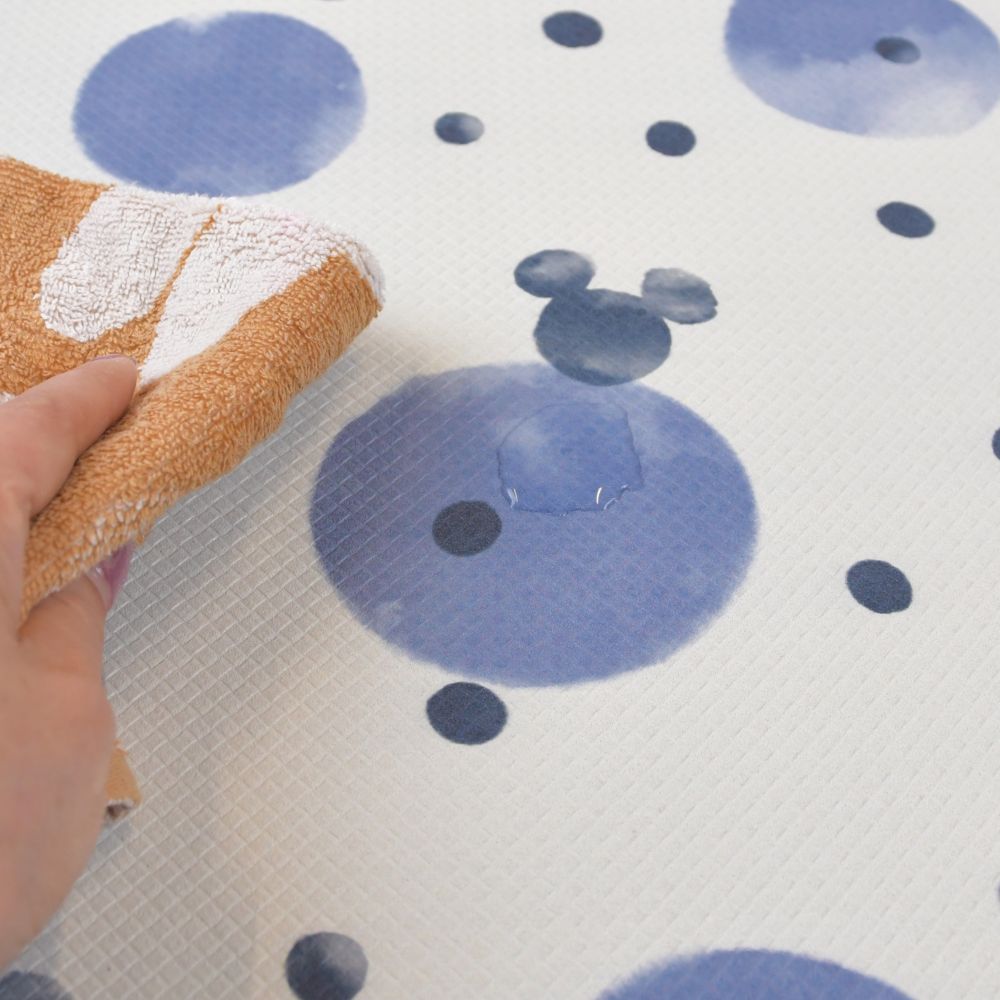 ミッキー キッチンマット　大 ドットパターン