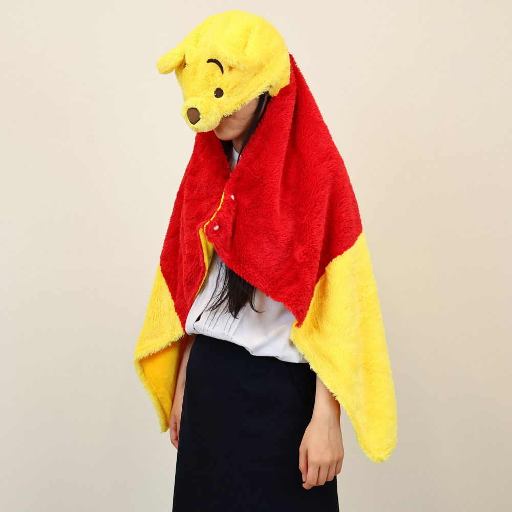 くまのプーさん フード付きブランケット ハニーフード