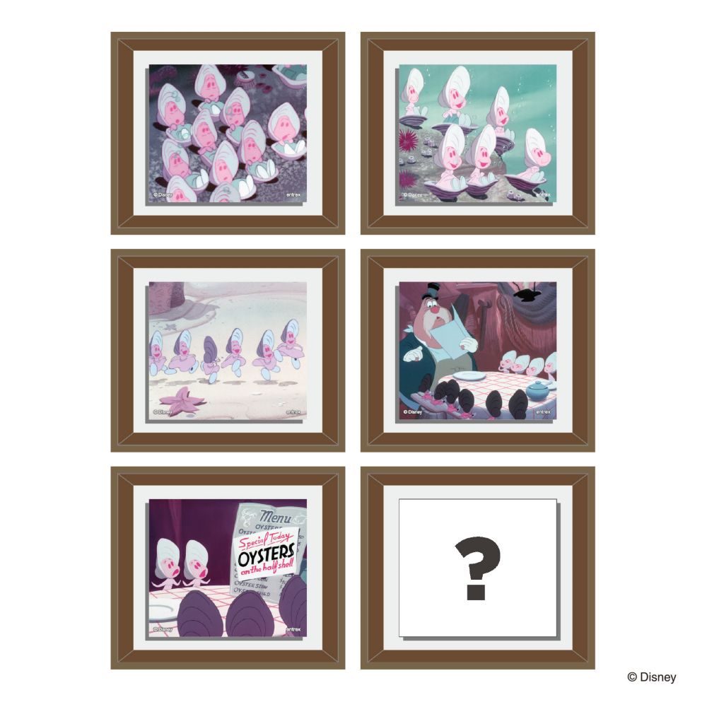 ディズニー フレームマグネット ヤングオイスター/６PCSアソート