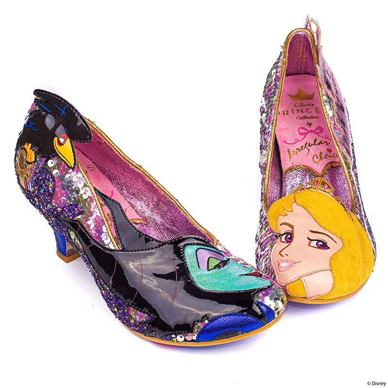 公式 ショップディズニー Irregular Choice オーロラ姫 マレフィセント レディース用シューズ 23 Touch The Spindle