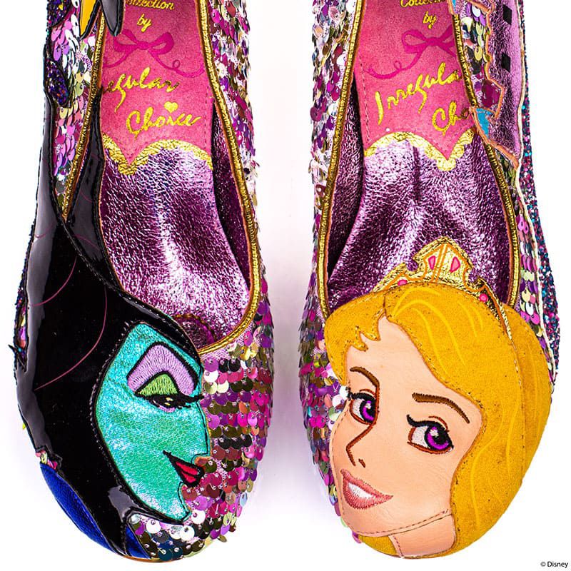 公式 ショップディズニー 送料無料 Irregular Choice オーロラ姫 マレフィセント レディース用シューズ 23 Touch The Spindle