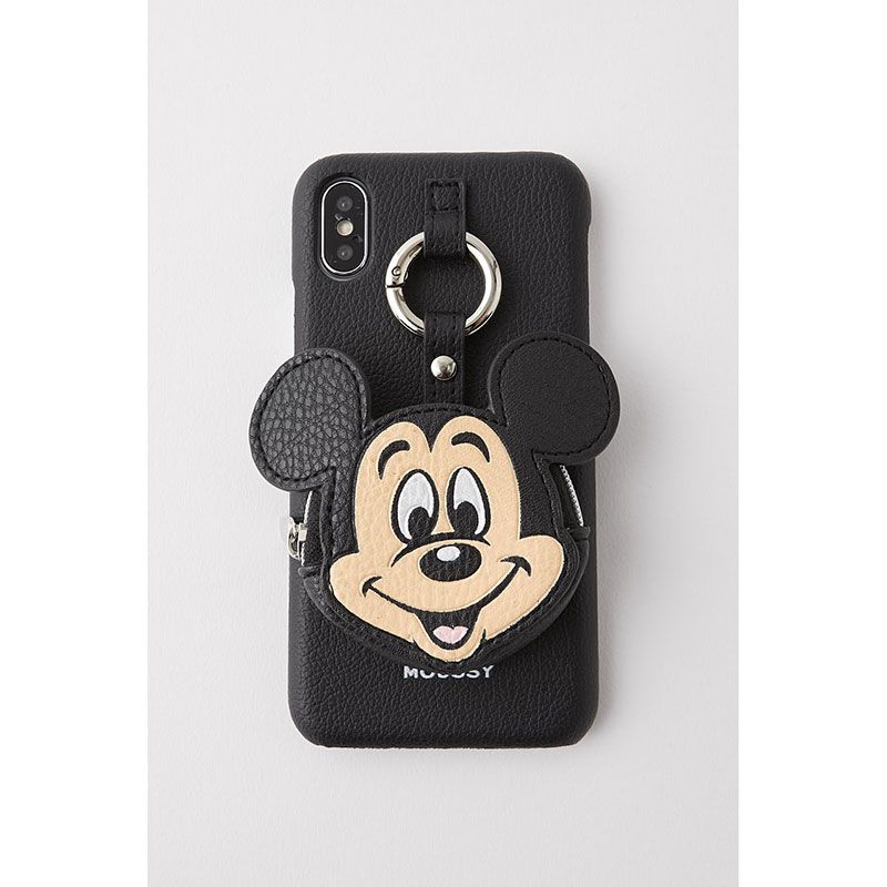 公式 ショップディズニー Moussy ミッキー Iphone X Xs用スマホケース カバー ブラック