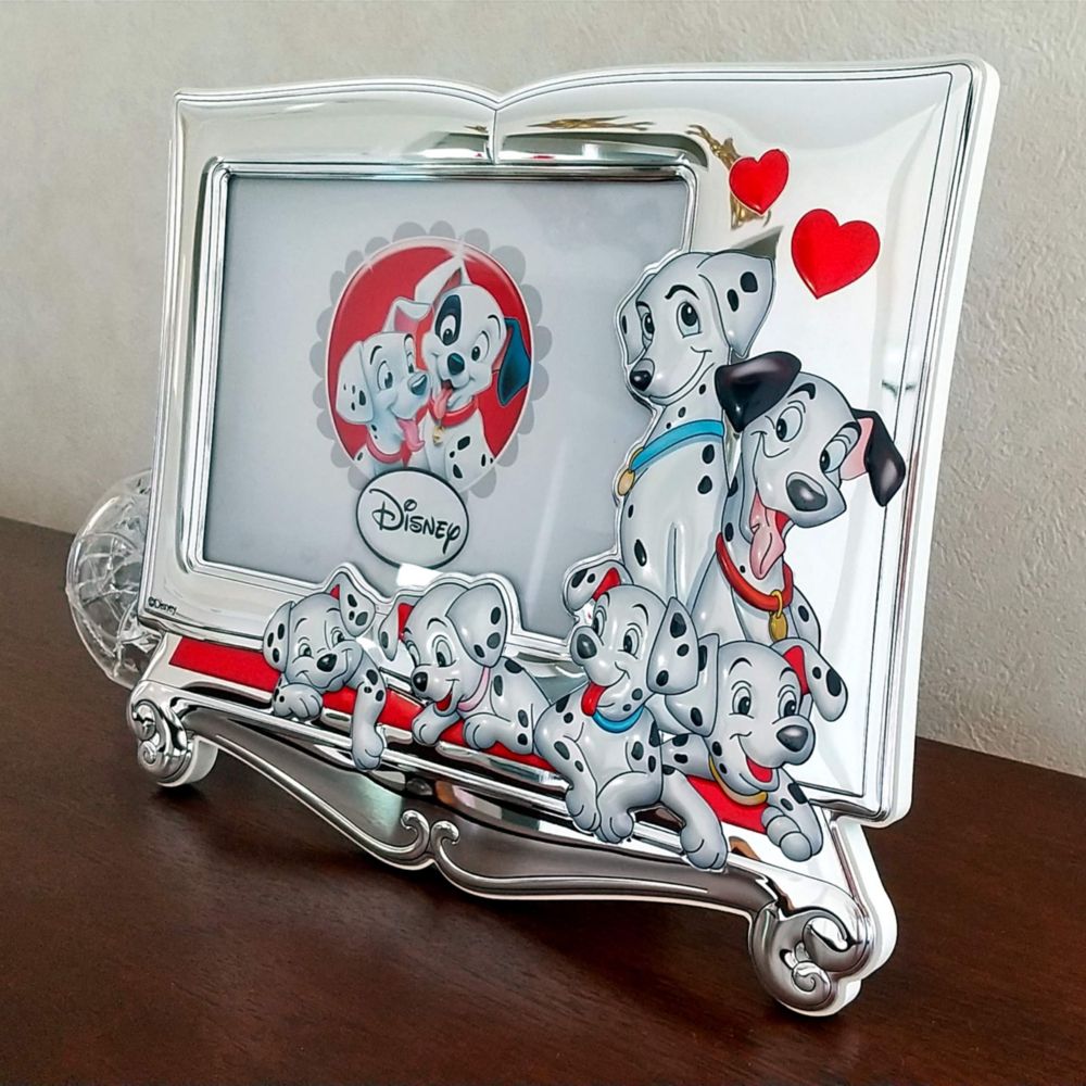 【イタリア直輸入】VALENTI　フォトフレーム　シルバー加工　101匹わんちゃん（ファミリー）　D271 4L　13x18cm 　2L判