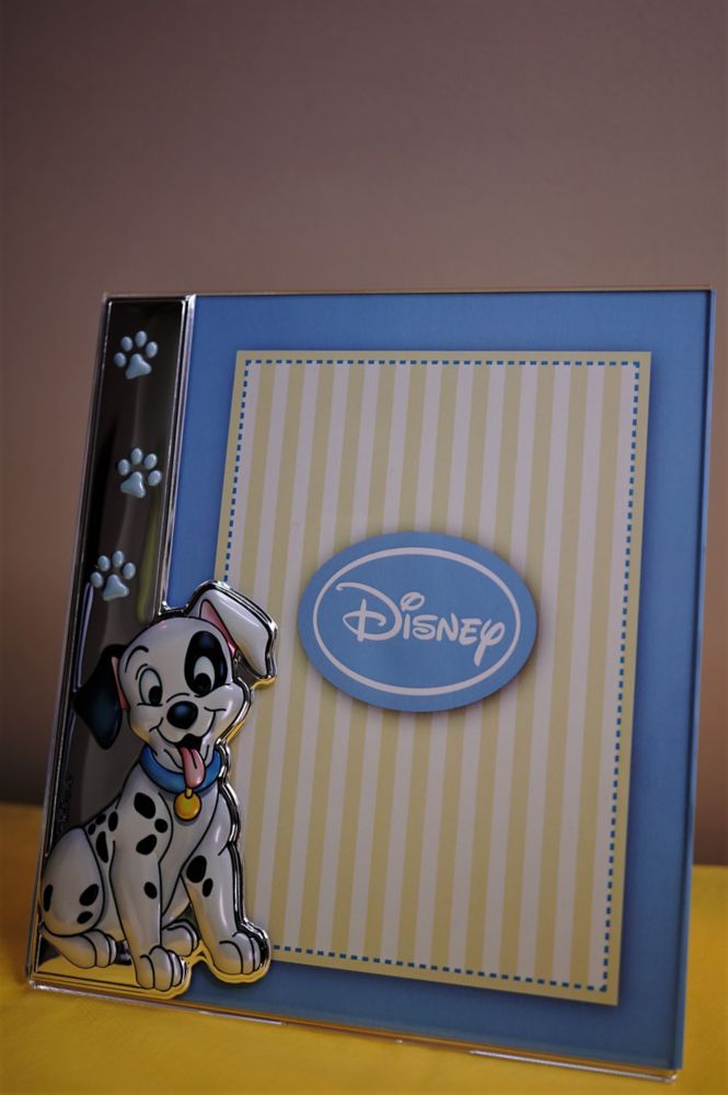 【イタリア直輸入】VALENTI　プレキシガラスフォトフレーム　シルバー加工　101匹わんちゃん（A）D274　4XC　15x20cm　2L判