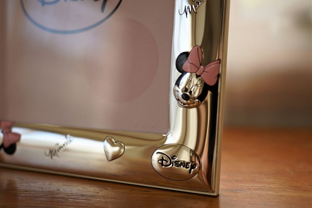 【イタリア直輸入】VALENTI　フォトフレーム 　シルバー加工　ミニーマウス（マルチパターン）　D120 3LRA　9&times;13cm　L判