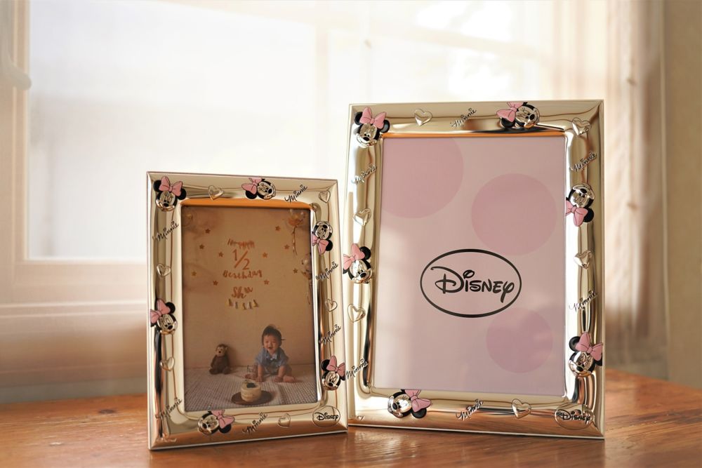 【イタリア直輸入】VALENTI　フォトフレーム 　シルバー加工　ミニーマウス（マルチパターン）　D120 3LRA　9&times;13cm　L判