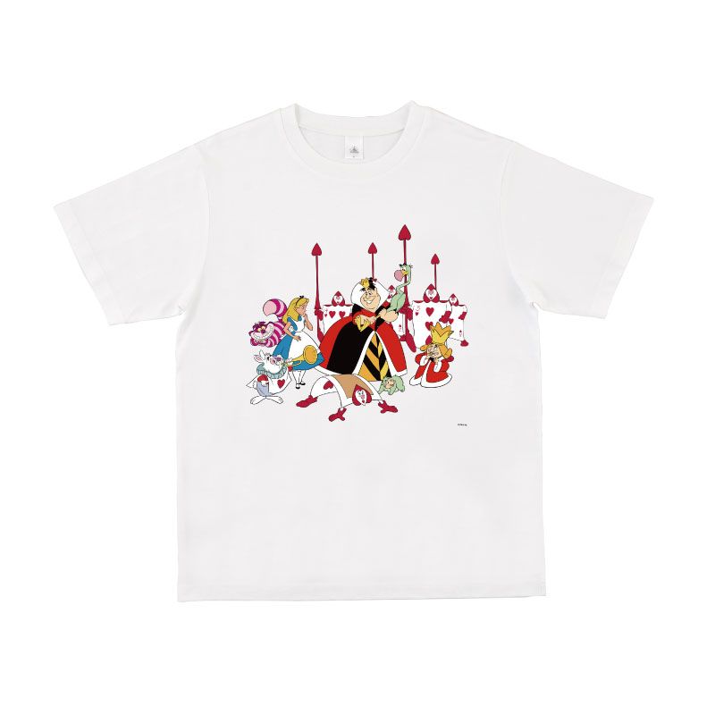 Disney big face shirt ディズニー アリス 時計うさぎ-