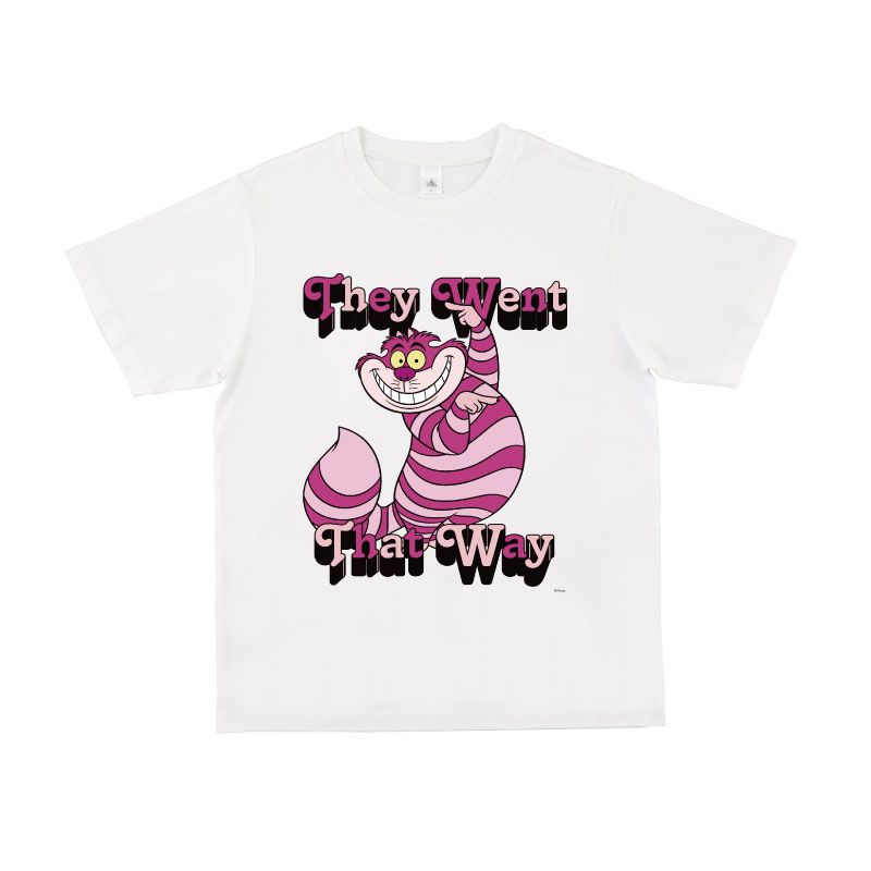 【公式】ディズニーストア.jp | 【D-Made】Tシャツ ふしぎの国のアリス チェシャ猫 They Went That Way go to park