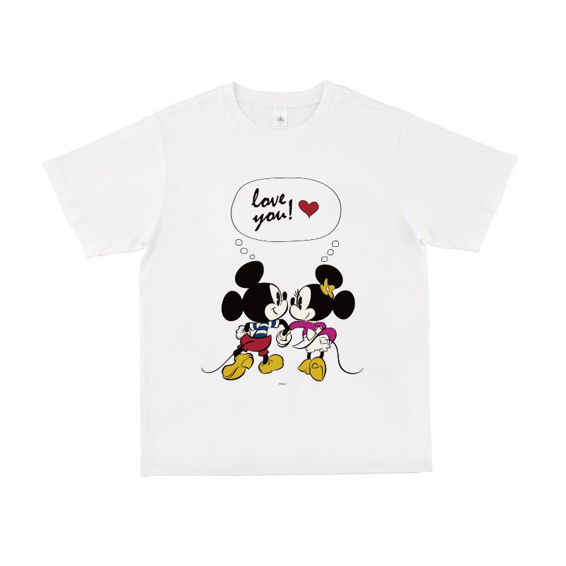 公式 ショップディズニー D Made Tシャツ ミッキー ミニー ハート Love You