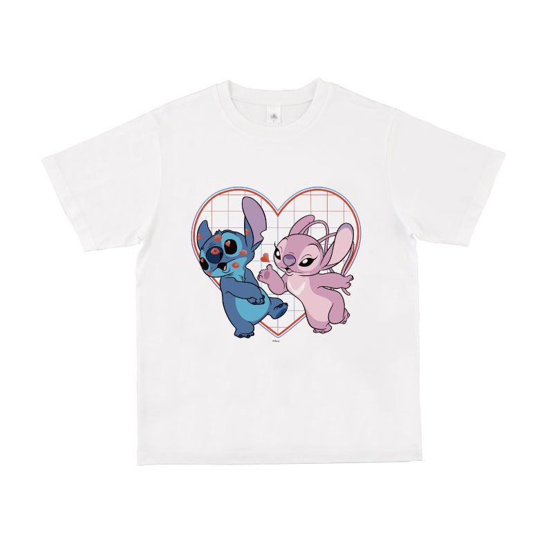 【公式】ディズニーストア.jp | 【D-Made】Tシャツ スティッチ＆エンジェル ハート 投げキッス