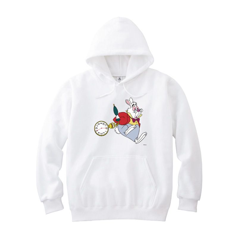 公式 ショップディズニー D Made パーカー ふしぎの国のアリス 白うさぎ 時計