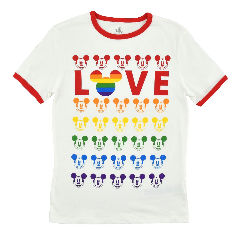 公式 ショップディズニー ミッキー 半袖tシャツ Love Disney Pride Collection