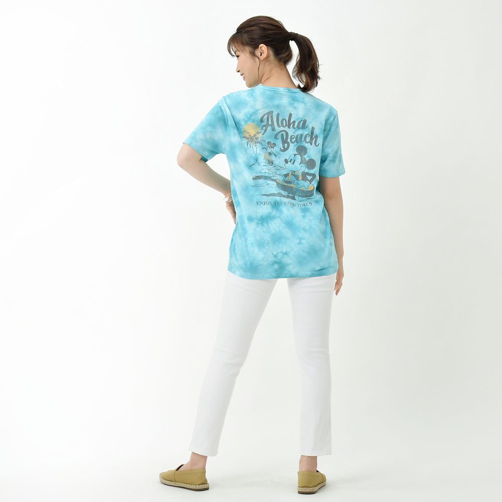 公式 ショップディズニー 送料無料 ミッキー ミニー 半袖tシャツ タイダイ染め Paradise Hawaiian
