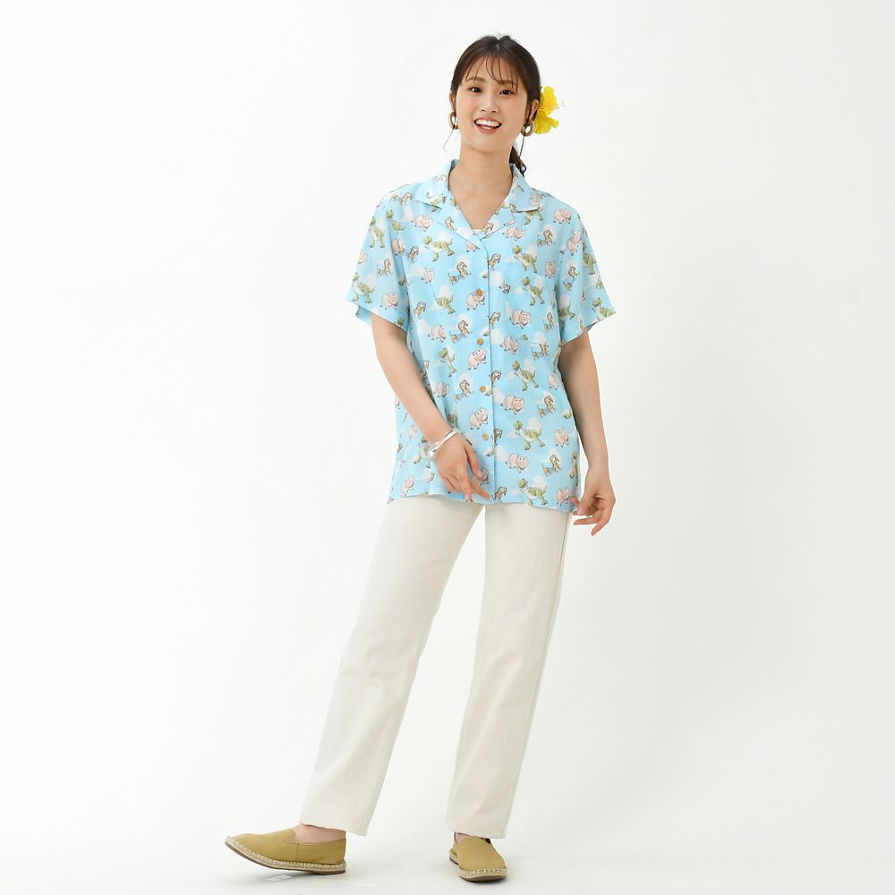 公式 ショップディズニー ハム レックス スリンキー 半袖シャツ アロハシャツ Pixar S Summer Resort