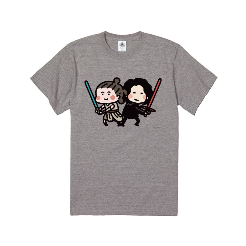 公式】ディズニーストア.jp | 【D-Made】オーガニックコットンTシャツ カナヘイ画♪スター・ウォーズ レイu0026カイロ・レン「おつかれさまです」