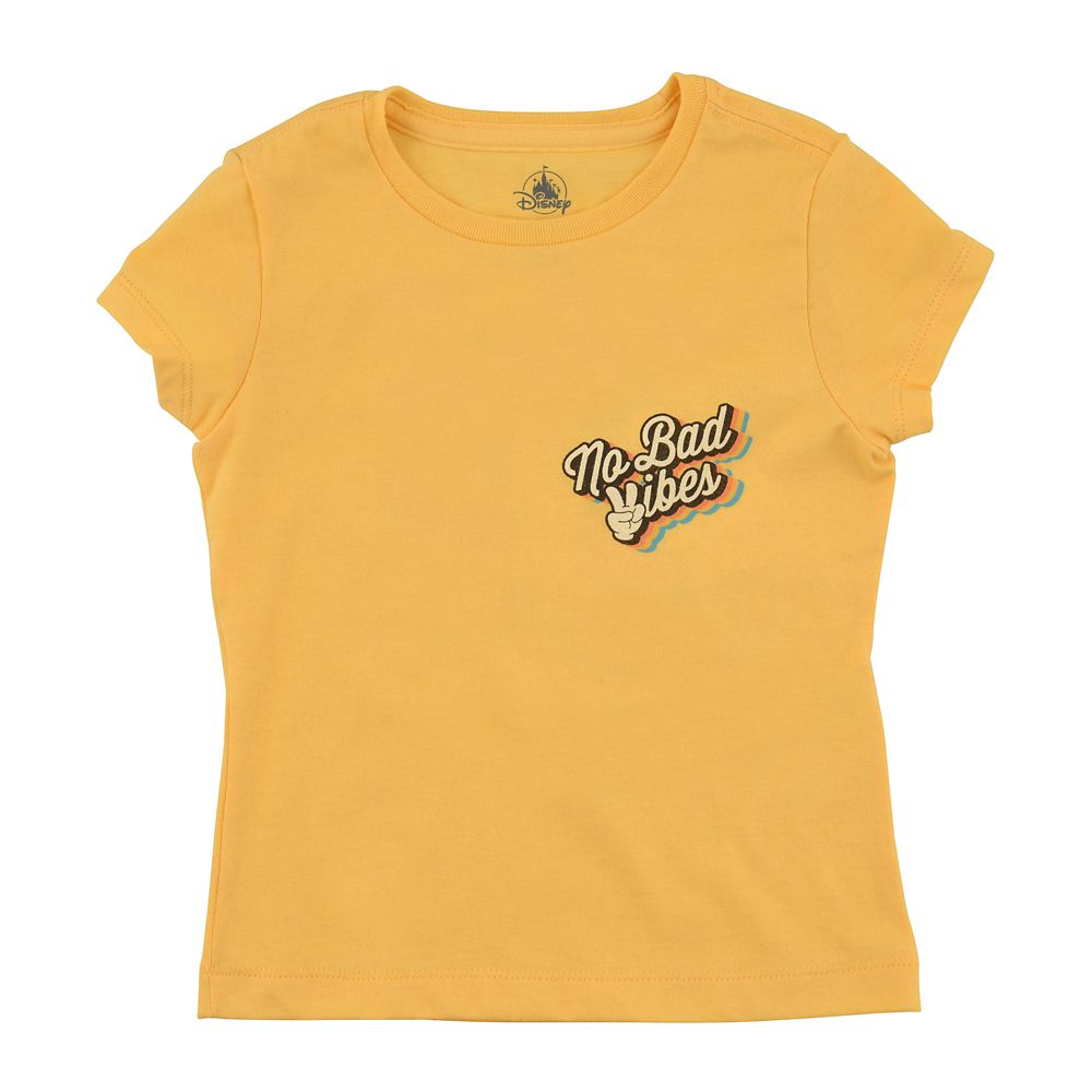 公式 ショップディズニー ミッキー ミニー キッズ用半袖tシャツ No Bad Vibes