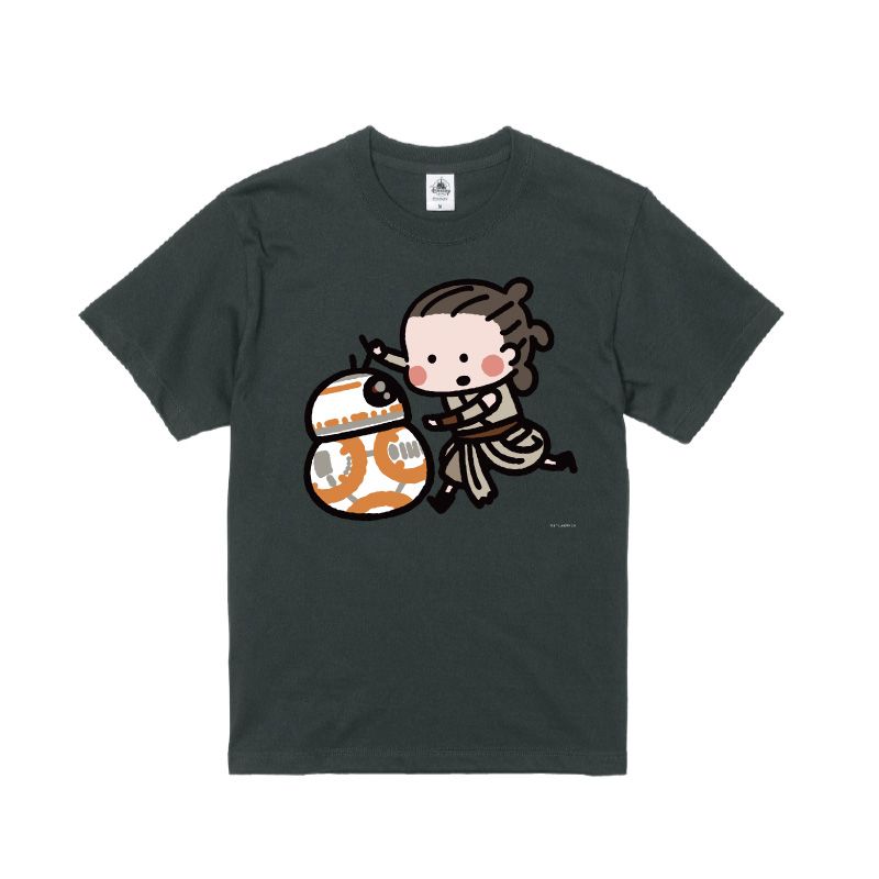 【D-Made】オーガニックコットンTシャツ カナヘイ画♪スター・ウォーズ レイ&BB-8「大丈夫？」