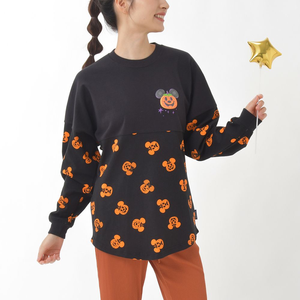 公式 ショップディズニー Spirit Jersey ミッキー ミニー 長袖tシャツ カボチャ Disney Halloween 21