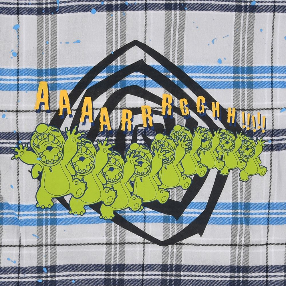 スティッチ 長袖シャツ チェック柄 スプラッシュ