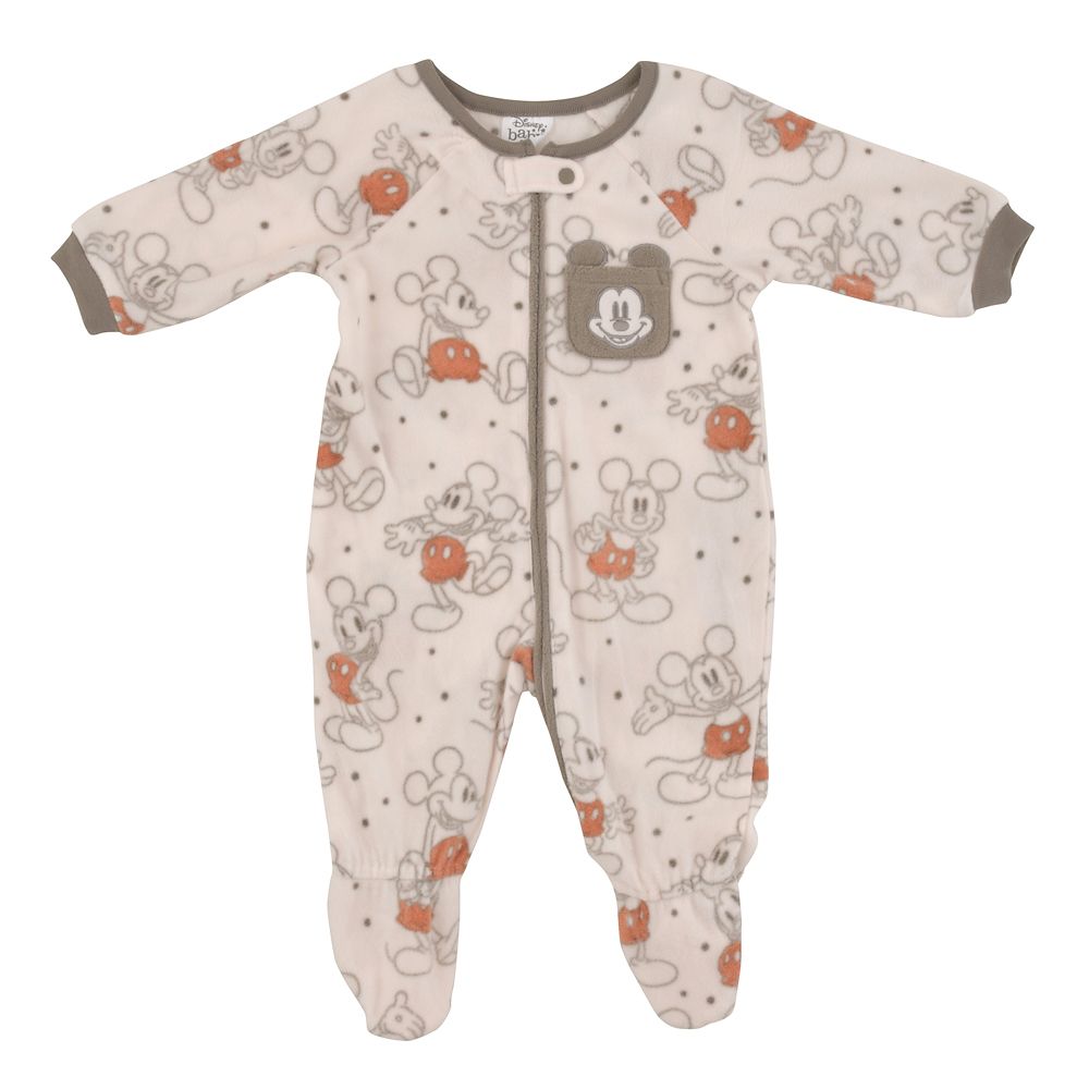 公式 ショップディズニー ミッキー ロンパース フェイスポケット Disney Baby