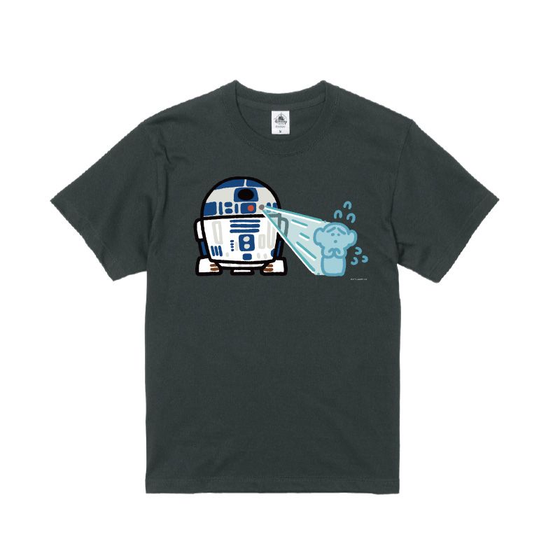 【D-Made】オーガニックコットンTシャツ カナヘイ画♪スター・ウォーズ R2-D2「あなただけが頼りです」