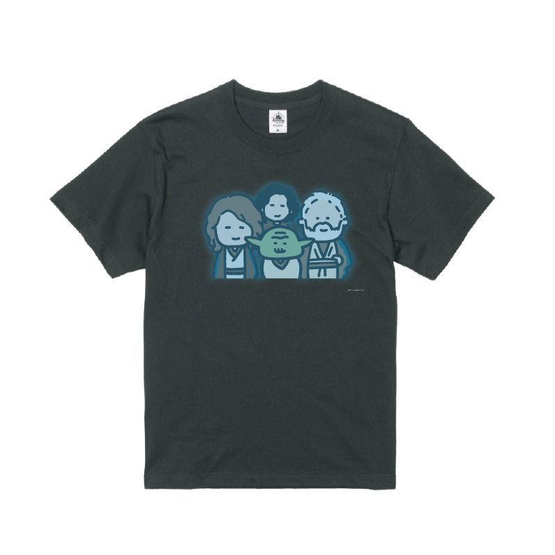【D-Made】オーガニックコットンTシャツ カナヘイ画♪スター・ウォーズ ジェダイ 集合「フォースと共にあらんことを」