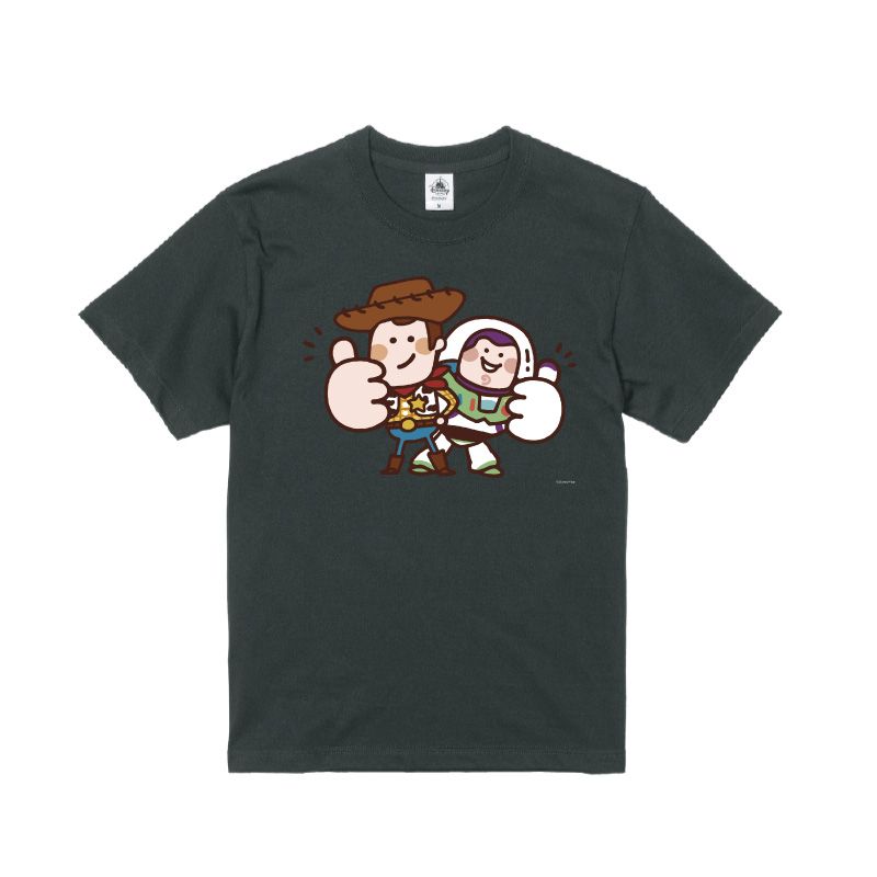 【D-Made】オーガニックコットンTシャツ カナヘイ画♪WE LOVE PIXAR ウッディ&バズ・ライトイヤー