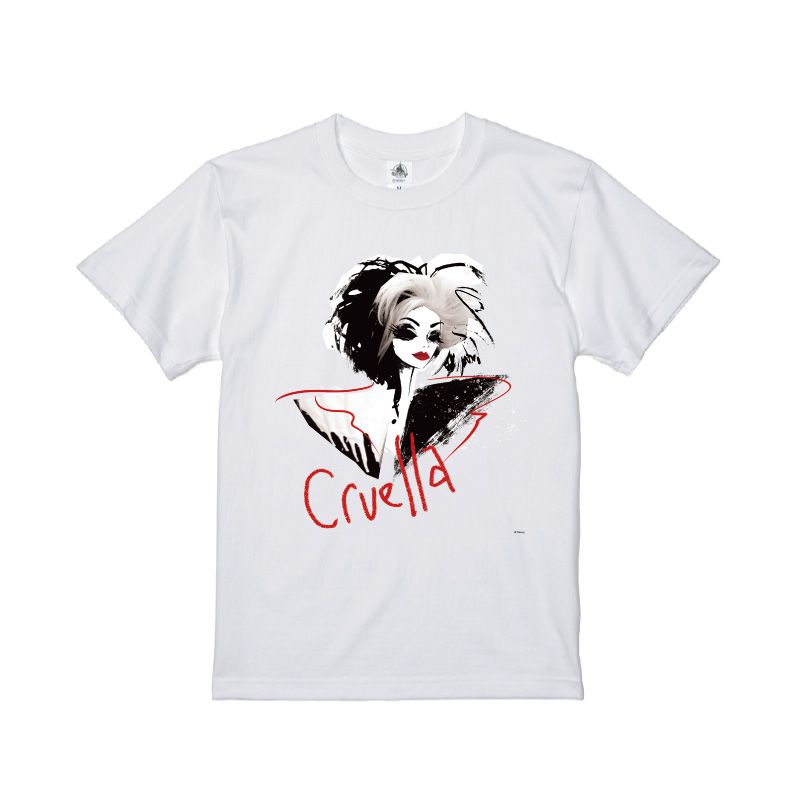 DISNEY CRUELLA クルエラ ディズニー 総柄 Tシャツ