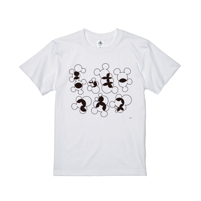 公式 ショップディズニー D Made Tシャツ ミッキー アイコンパターン モノクロ Katakana