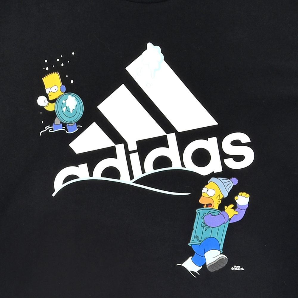 公式 ショップディズニー Adidas Essentials ザ シンプソンズ 半袖tシャツ グラフィック スノーボール ファイト Black