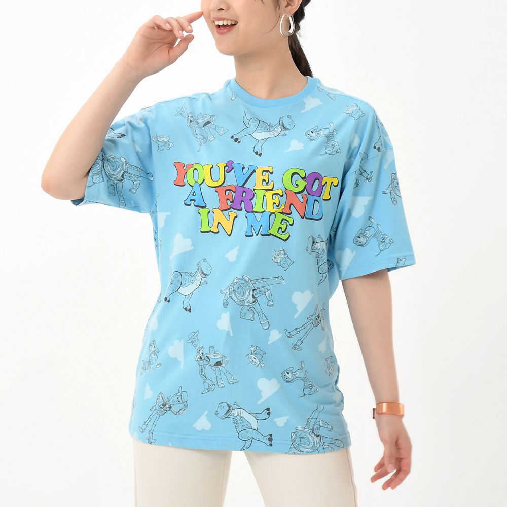 公式 ショップディズニー トイ ストーリー 半袖tシャツ 雲柄