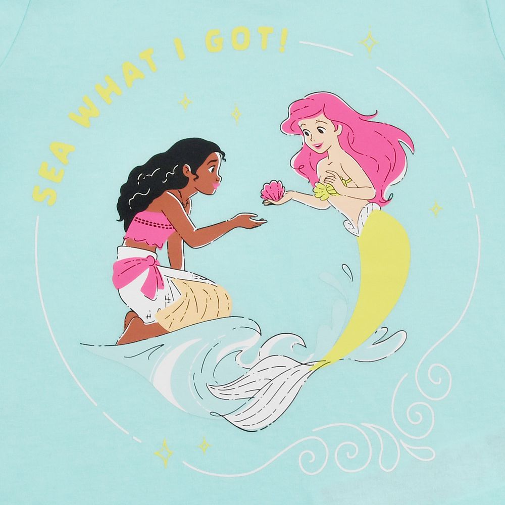 公式 ショップディズニー アリエル モアナ キッズ用半袖tシャツ Sea What I Got