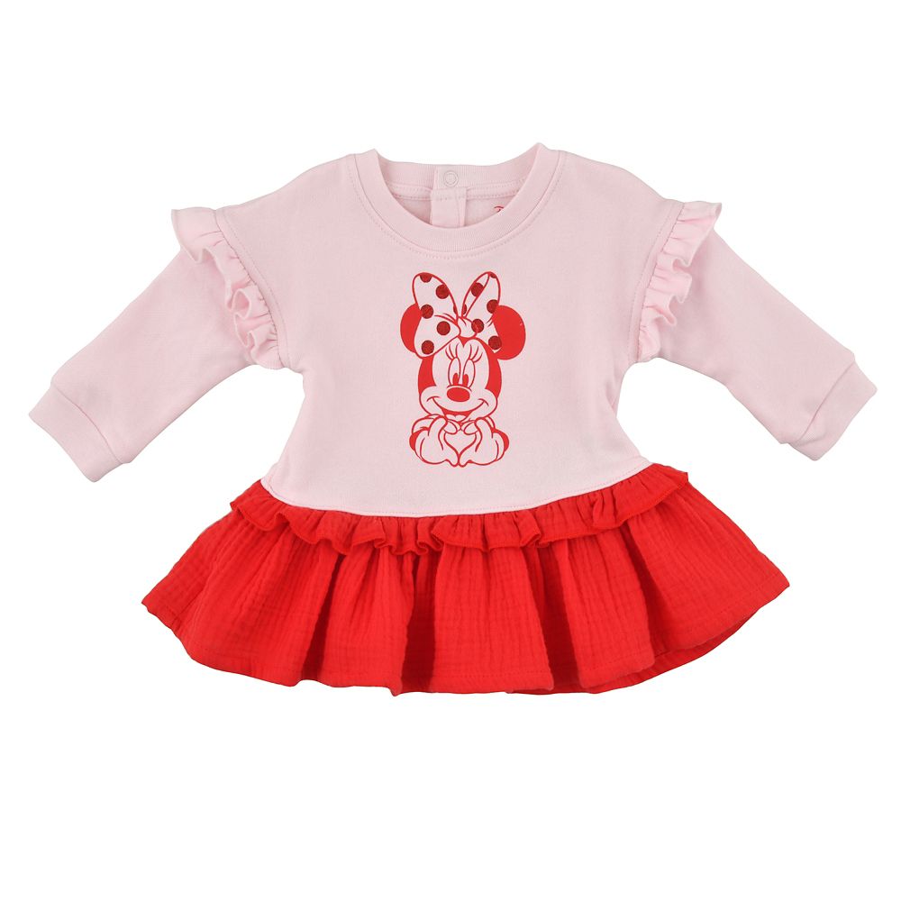 公式 ショップディズニー ミニー ベビー用長袖ワンピース パンツ Disney Baby